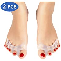 Haofy Gel Separadores de Dedos del Pie- Separador Dedos Pie Silicona para Hallux Valgus Dedos de Martillo- Correctores…